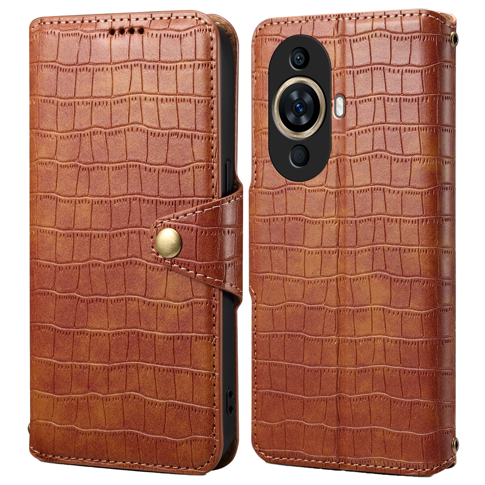 Leather Case for Huawei nova 11 / nova 12s 4G / nova 12 Lite 4G Bump Proof Crocodile Texture Wallet Phone Cover Leather Case for Huawei nova 11 / nova 12s 4G / nova 12 Lite 4G Bump Proof Crocodile Texture Wallet Phone Cover